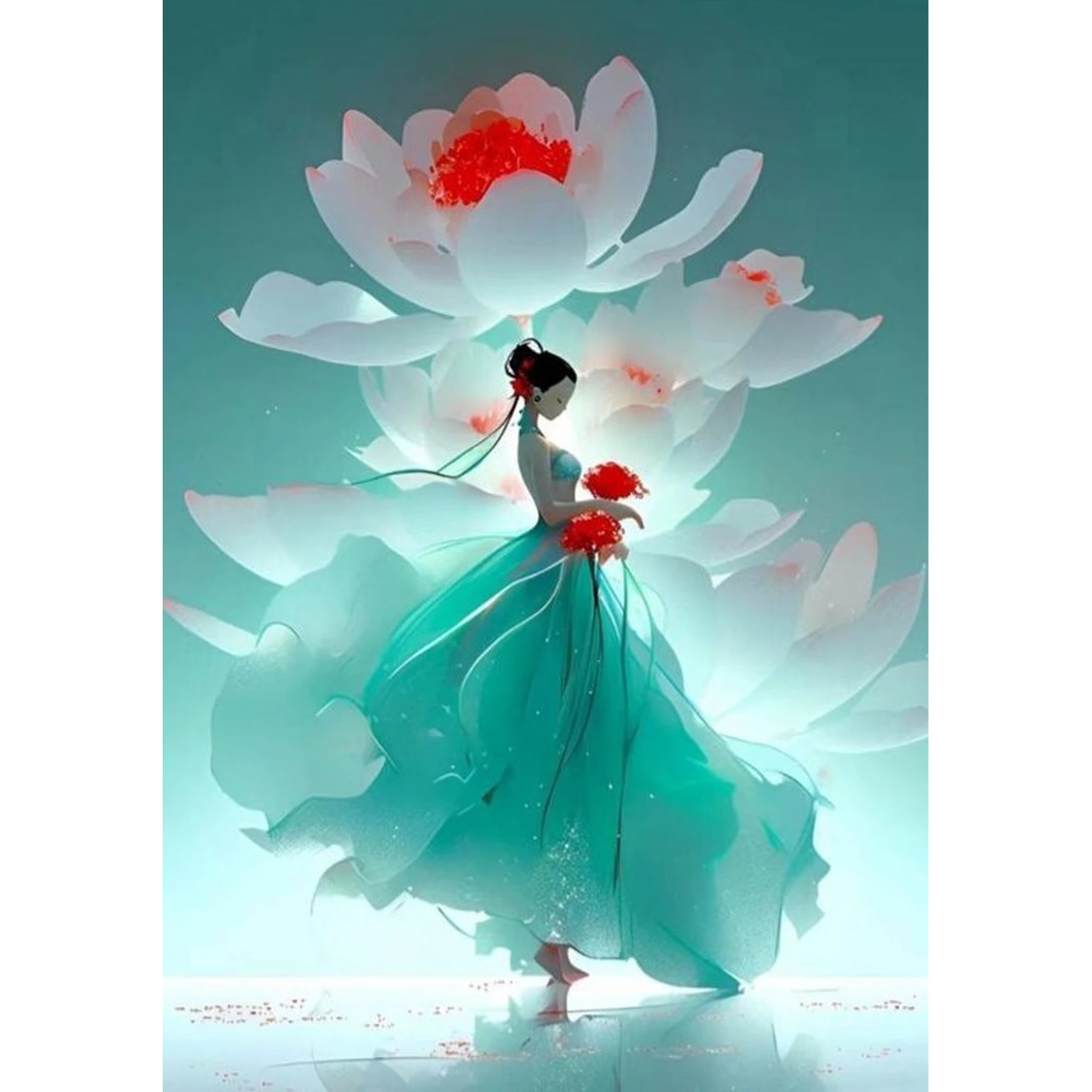 Mozaica cu Diamante 30x40 cm "Zâna florilor"