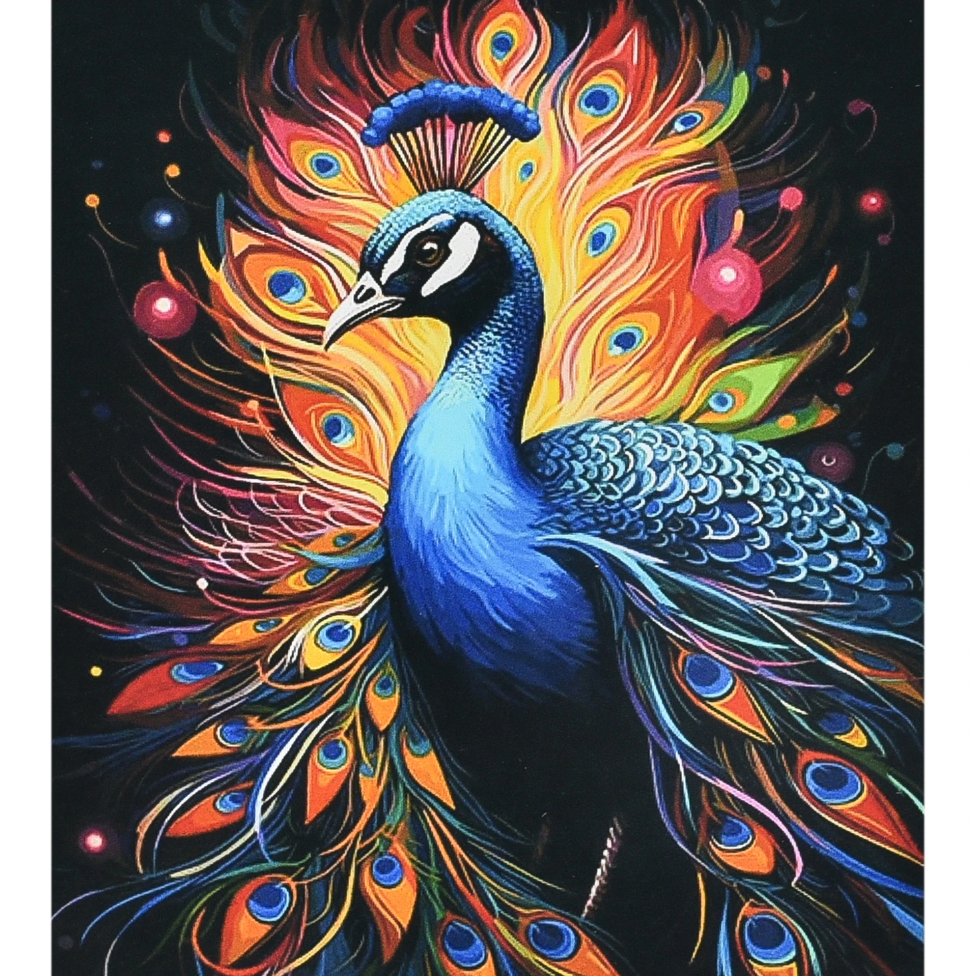 Mozaica cu Diamante 30x40 cm "Magia păunului"