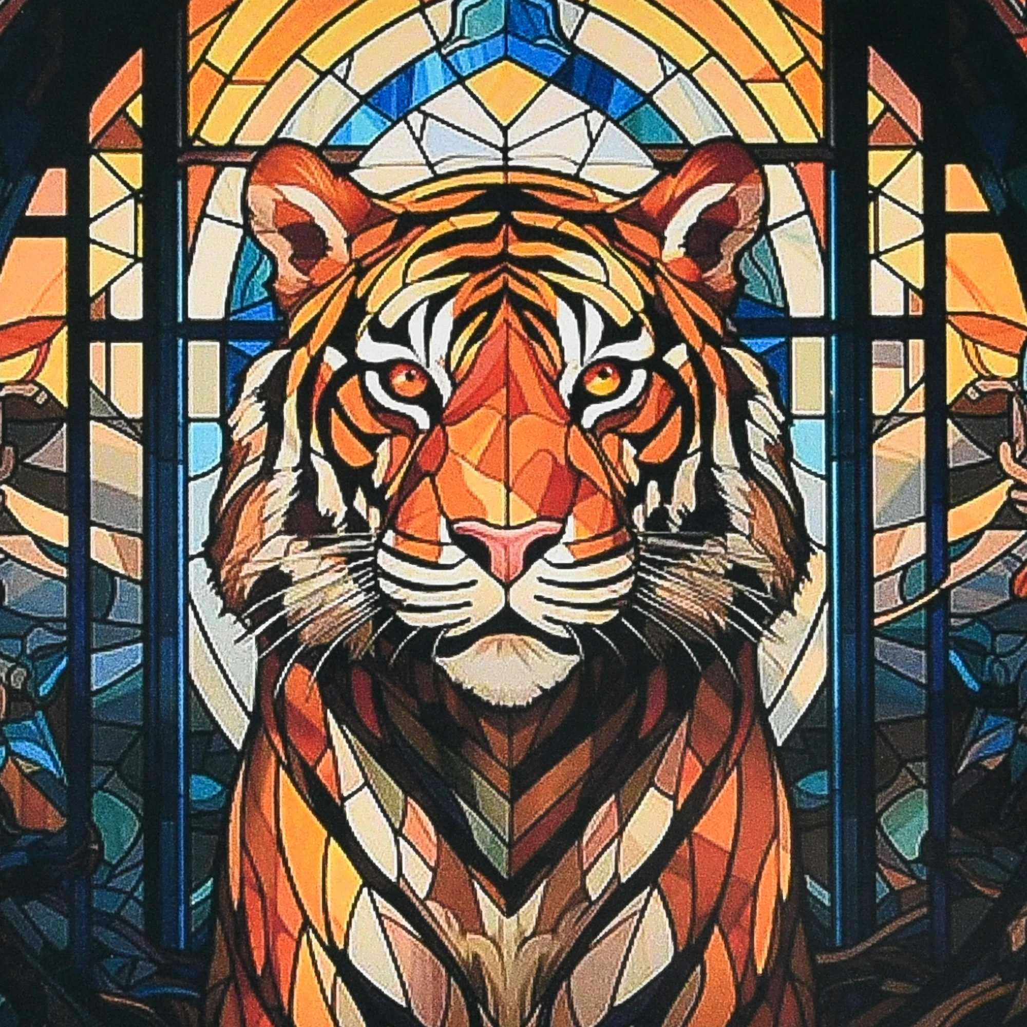 Mozaica cu Diamante 30x30 cm "Privirea tigrului"