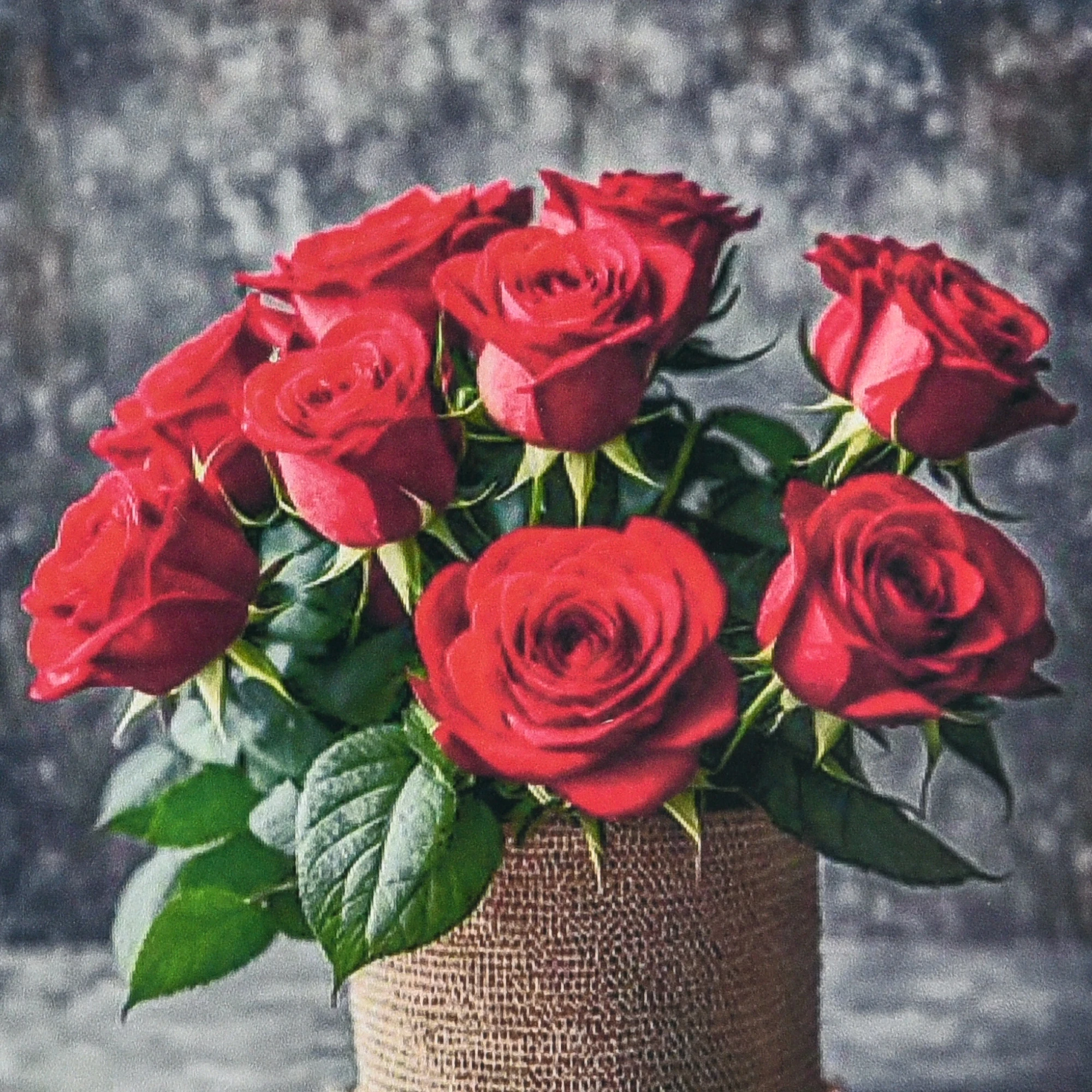 Mozaica cu Diamante 30x30 cm "Magia florilor de trandafiri"