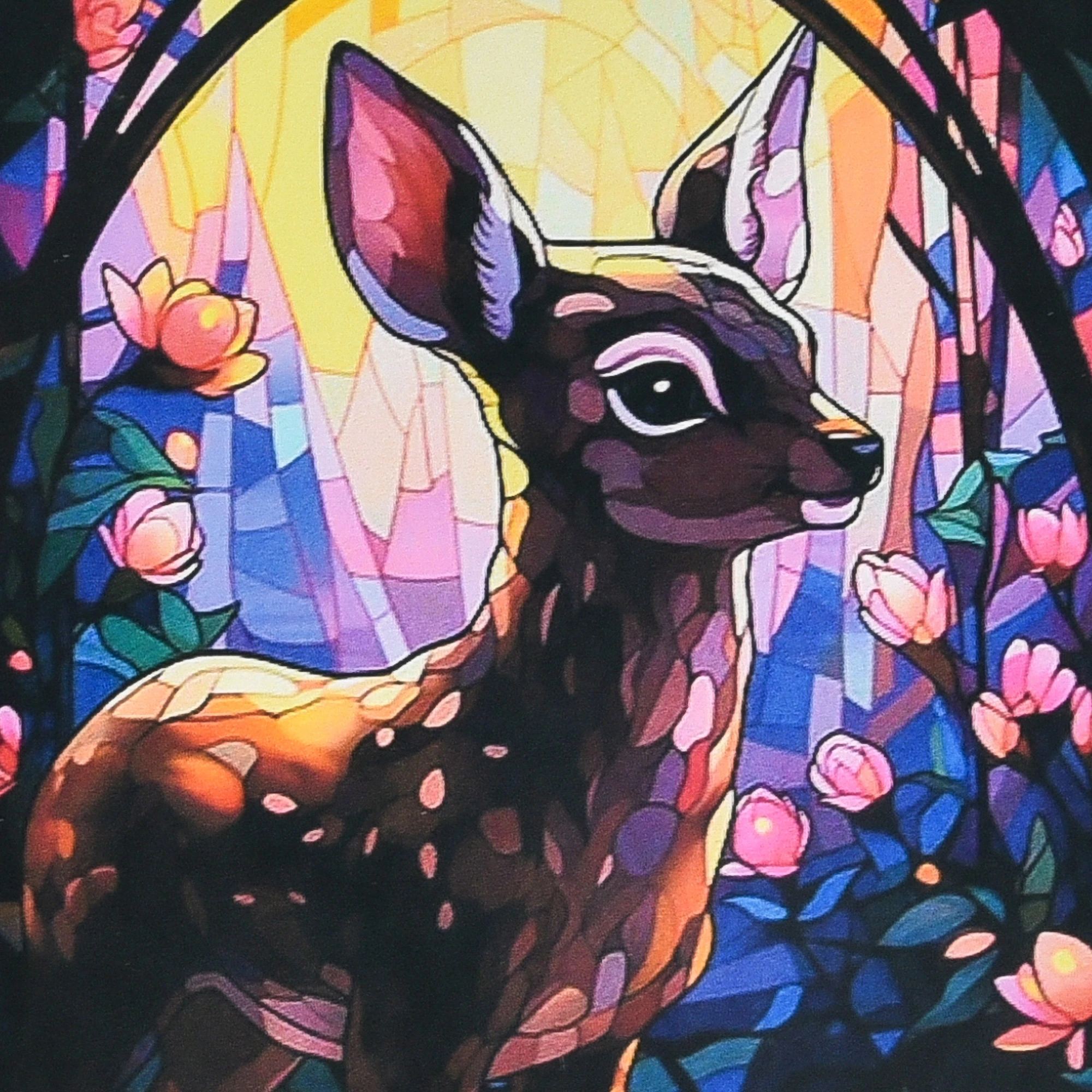 Mozaica cu Diamante 30x30 cm "Căprioara fermecătoare"