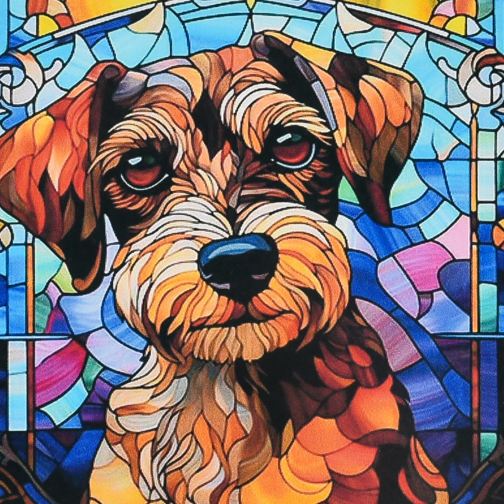 Mozaica cu Diamante 30x30 cm "Câinele vitral"