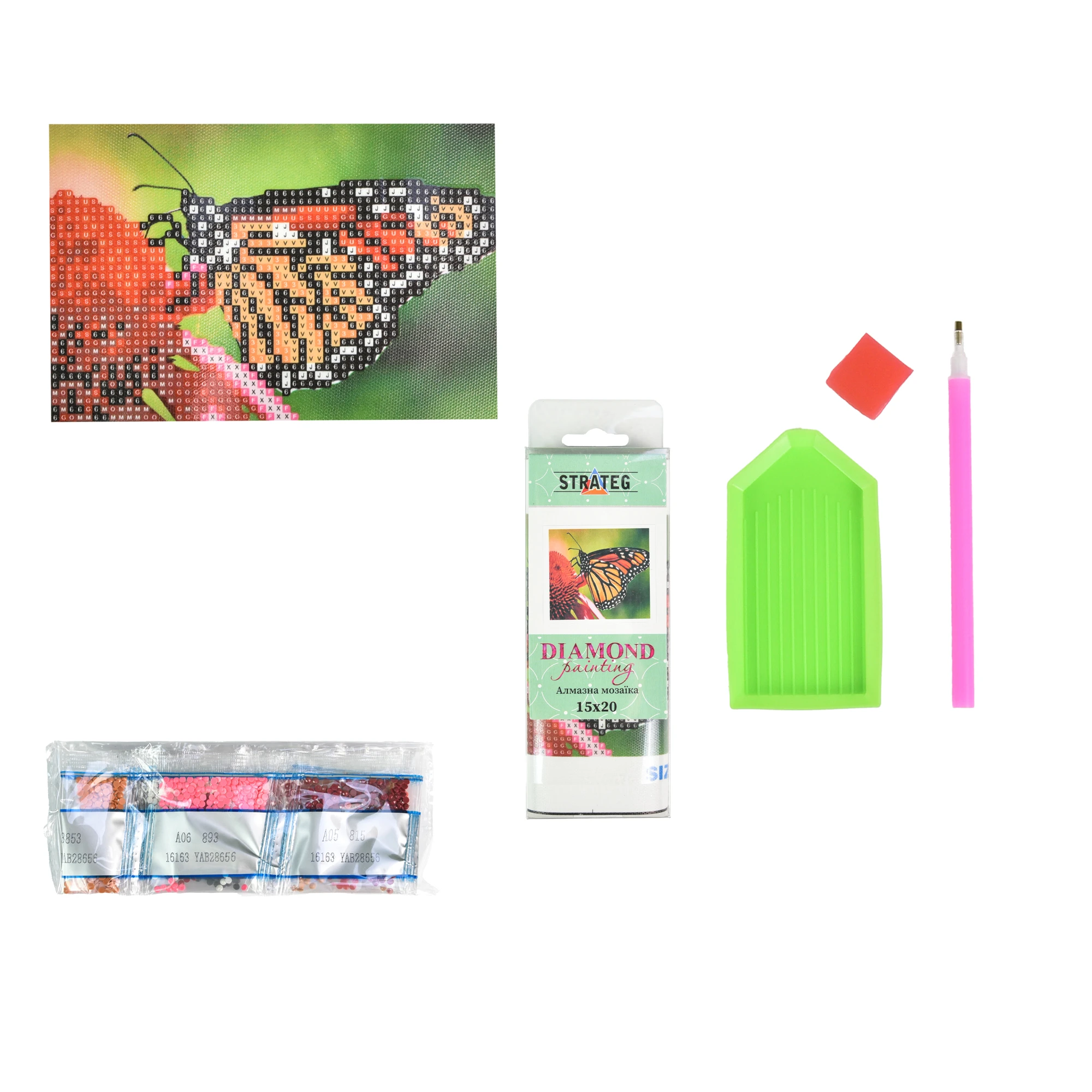 Mozaica cu Diamante 10x15 cm "Ușurința zborului"