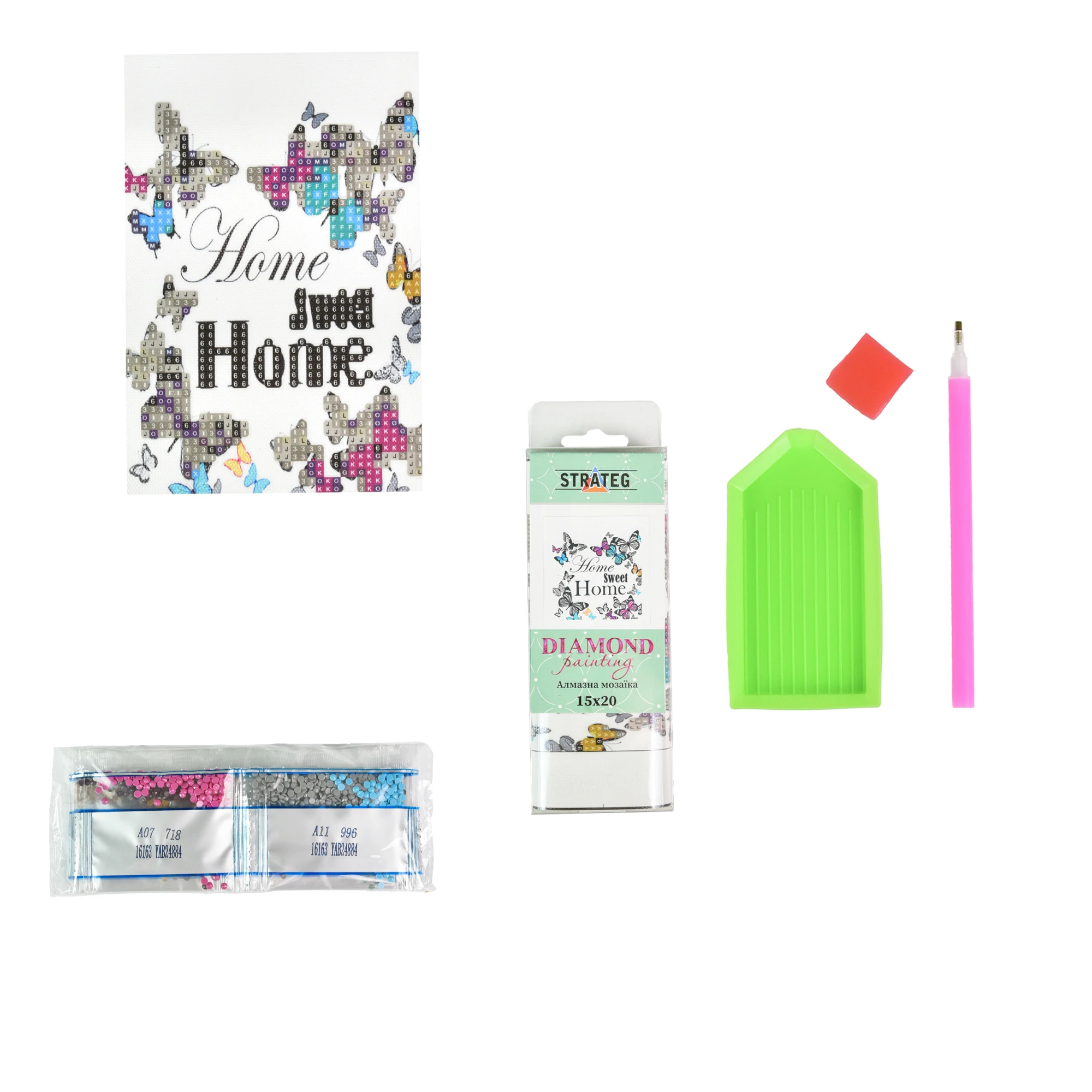 Mozaica cu Diamante 10x15 cm "Casa - Cel Mai Drag Loc"