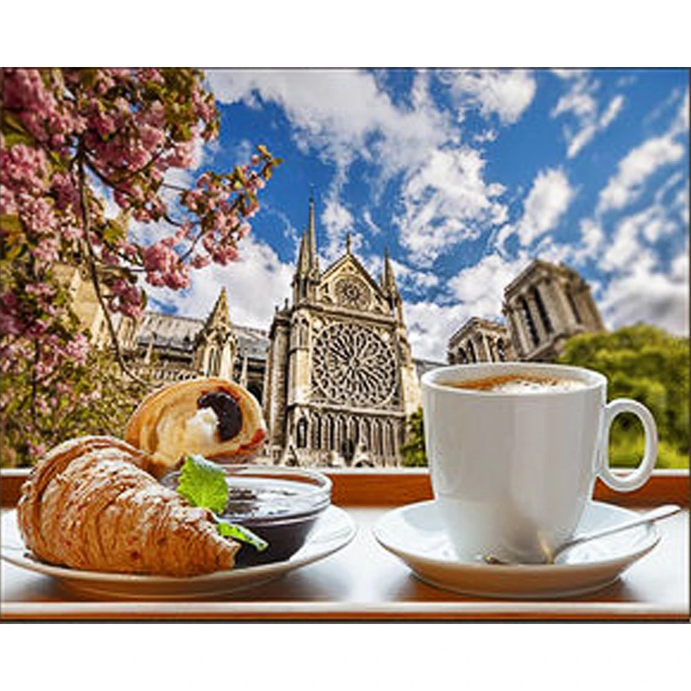 Mozaica cu Diamante 30x40 cm "Micul dejun din Londra"