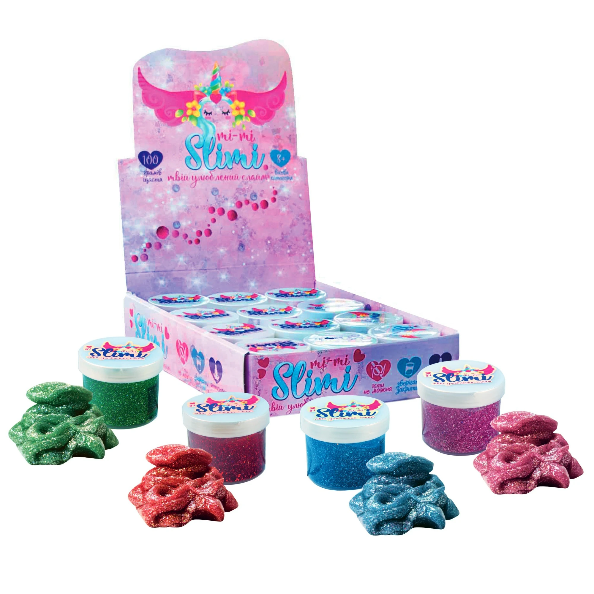 Slime Mi-mi Slimi Glitter 100 gr.(12)