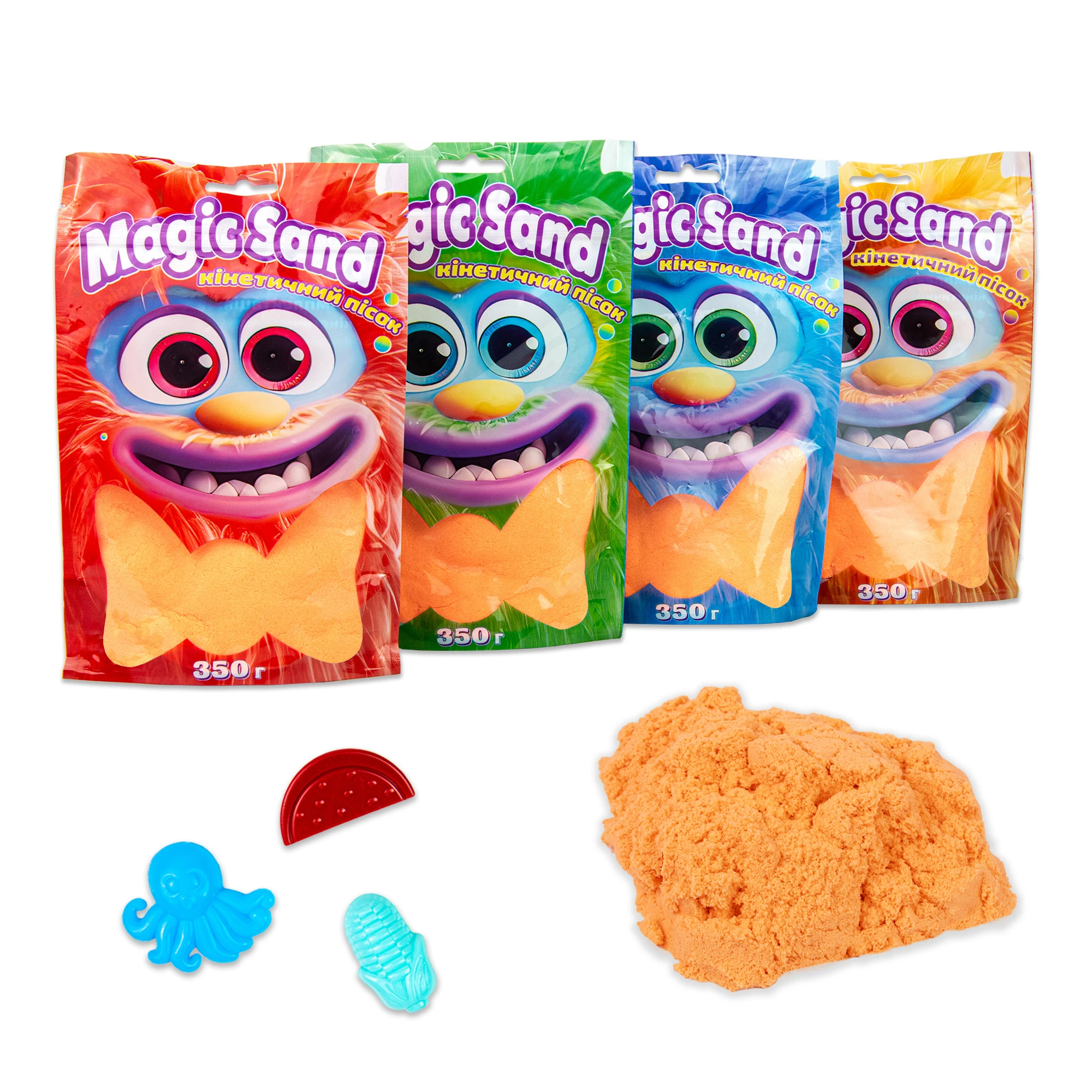 Nisip cinetic Magic sand portocaliu, 0,350 kg