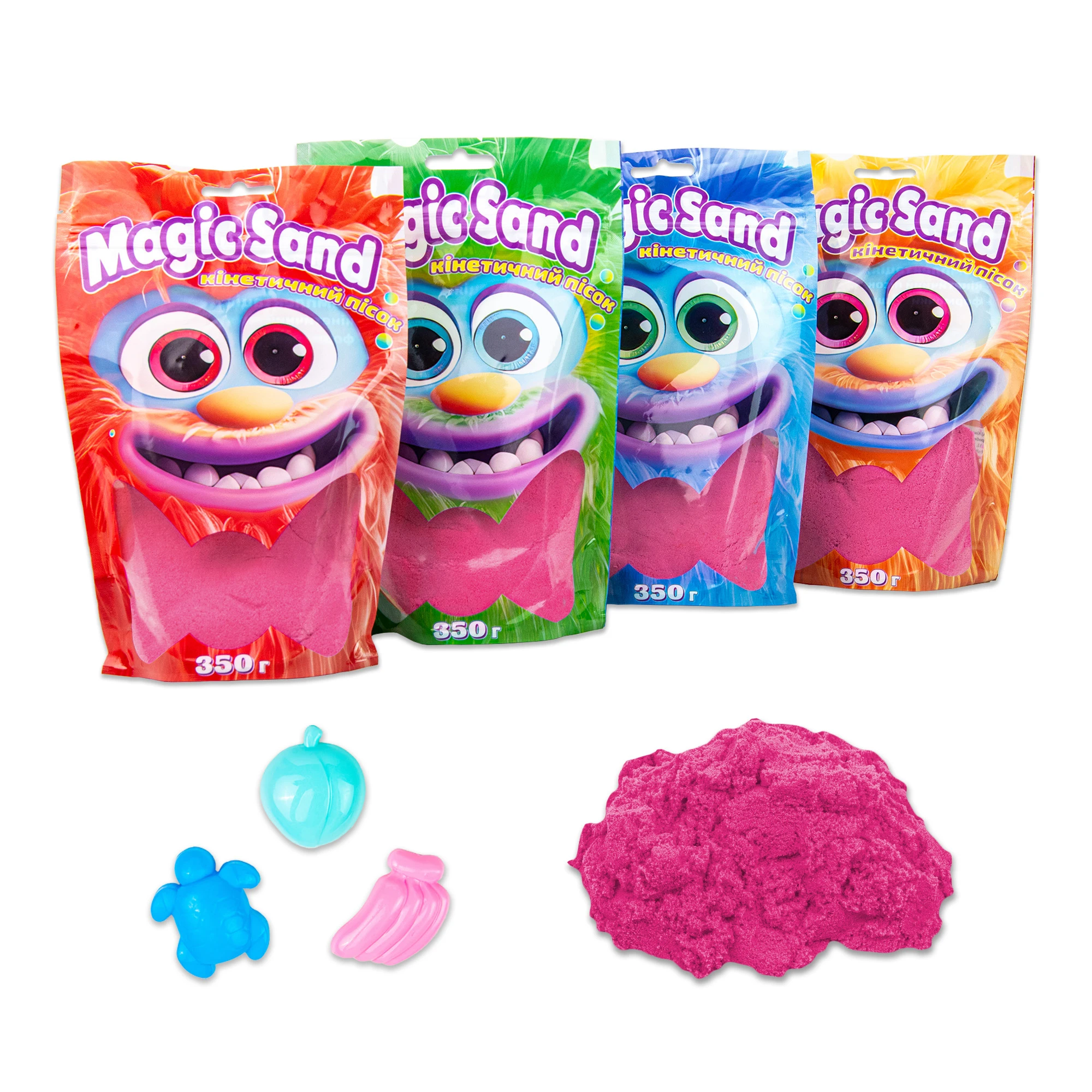 Nisip cinetic Magic sand roz, 0,350 kg