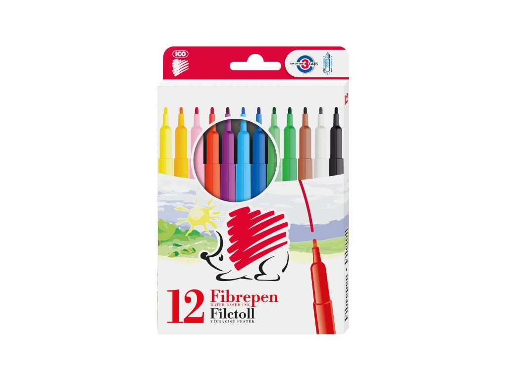 Carioci 12 cul. Hedgehog 10buc/amb ICO