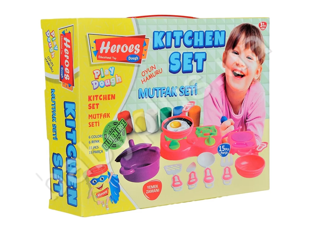 Pastă de modelat set 6 cul+15 forme Bucatarie