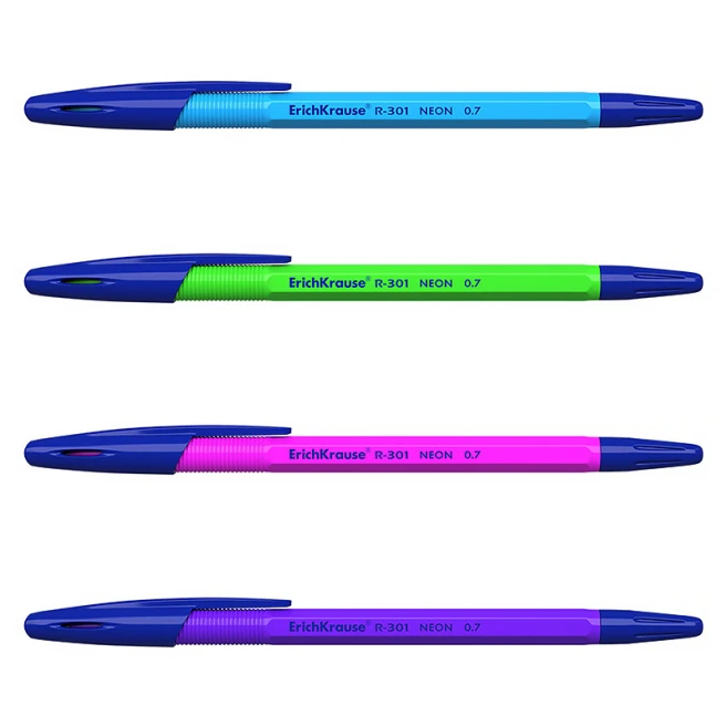 Pix pe ulei ErichKrause R-301 Stick Neon 1.0, albastru