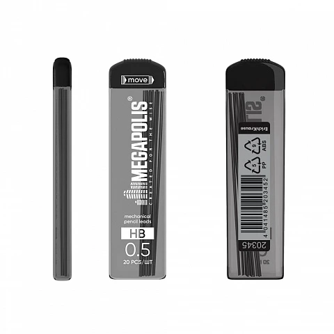 Mina pu creion mecanic 20 buc. HB 0.5