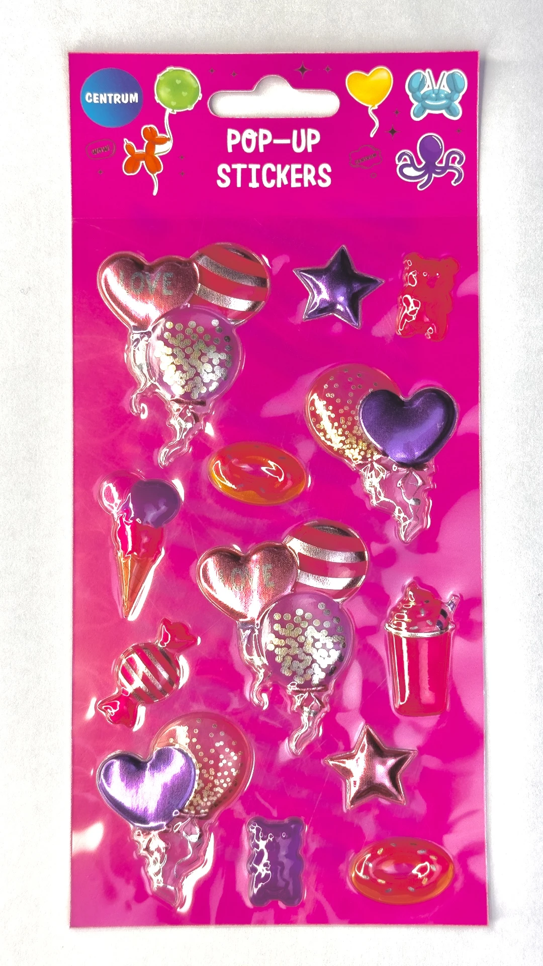 Abtibilduri decorative Pop-Up "PARTY" 170x95mm