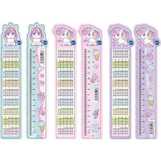 Rigla - semn de carte 15см UNICORN