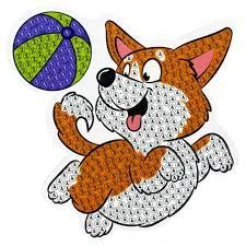 Mozaica cu Diamante-Magnet "Corgi" ТРИ СОВЫ