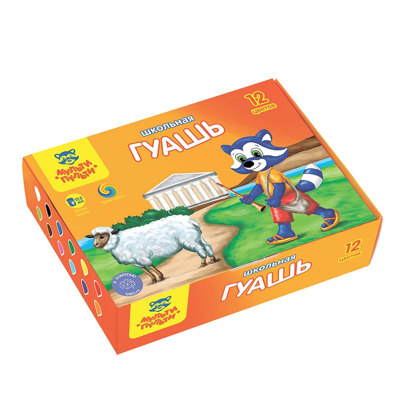 Guașă 12 cul.Raton,17,5ml, MULTI PULTI 10271