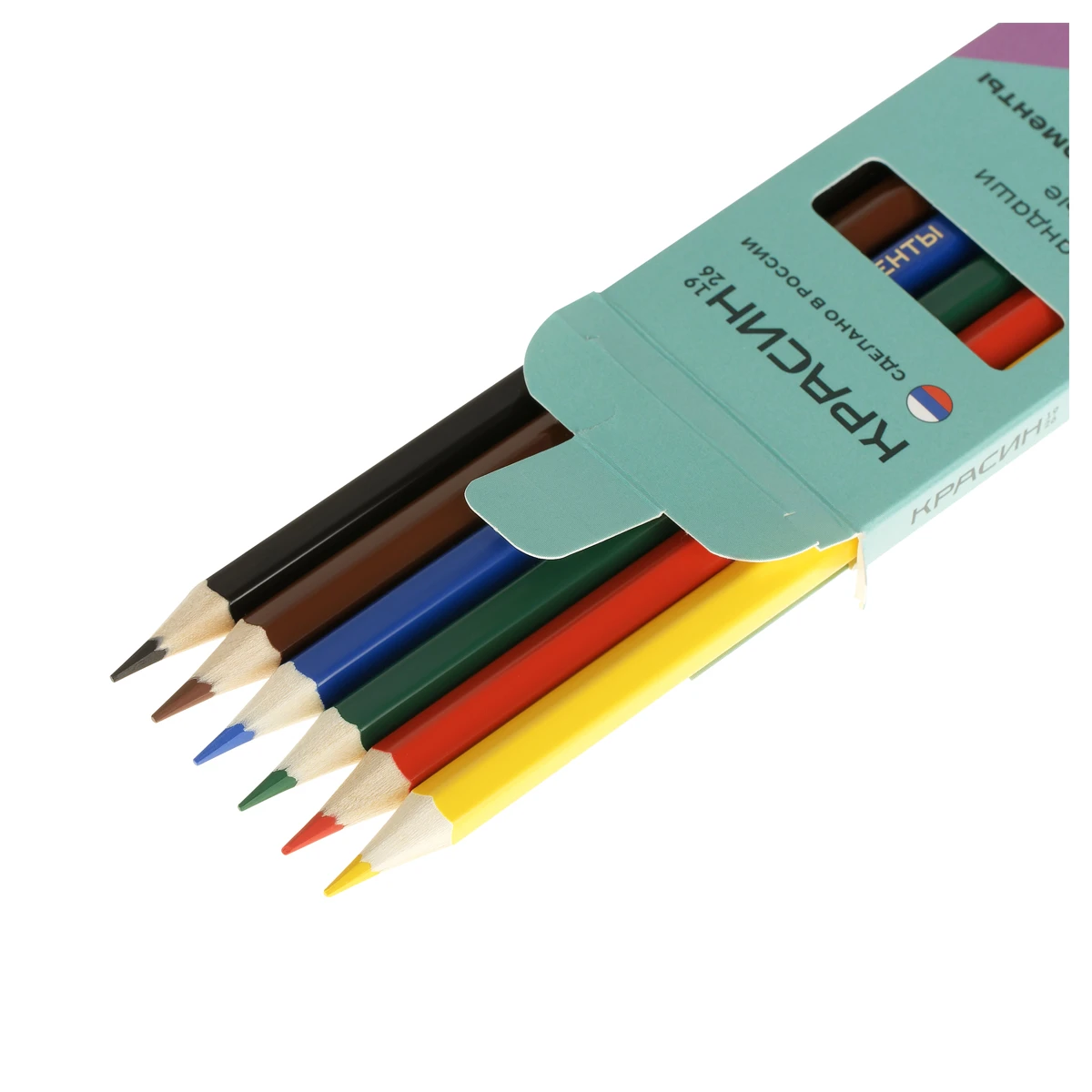 Creione colorate 6 cul. hexagonale, KRASIN