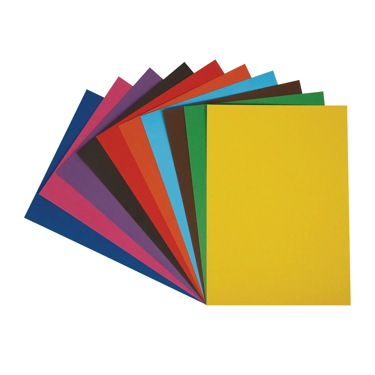 Carton color 10foi / 10cul. 220gr/m2,necretat, A4 set in mapa , MULTI PULTI