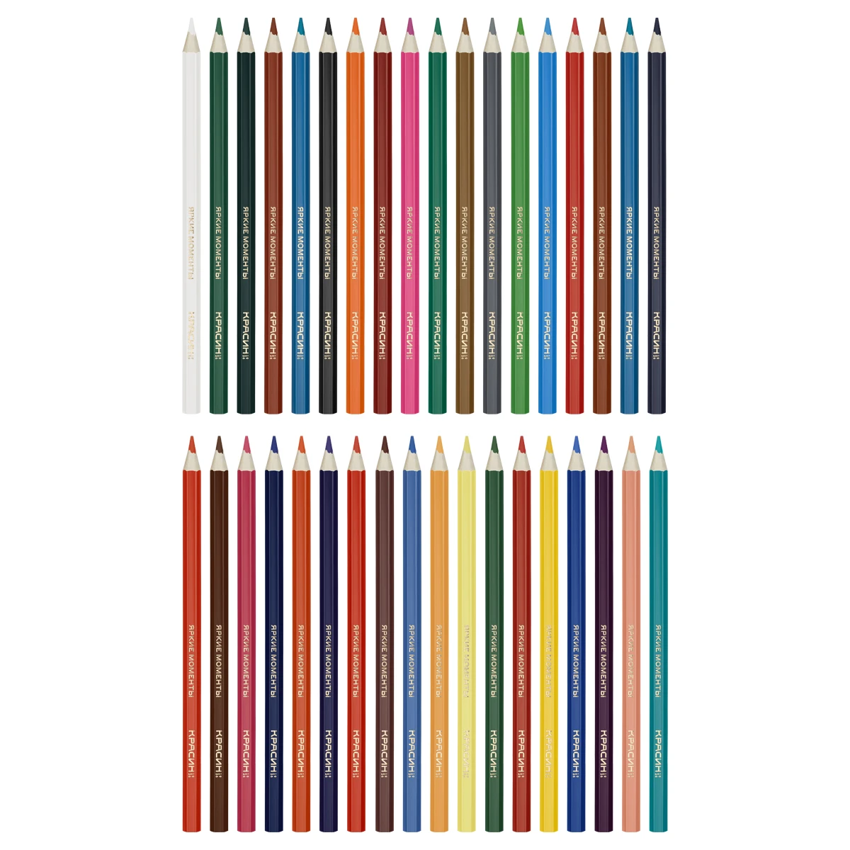 Creione colorate 36 cul. hexagonale, KRASIN