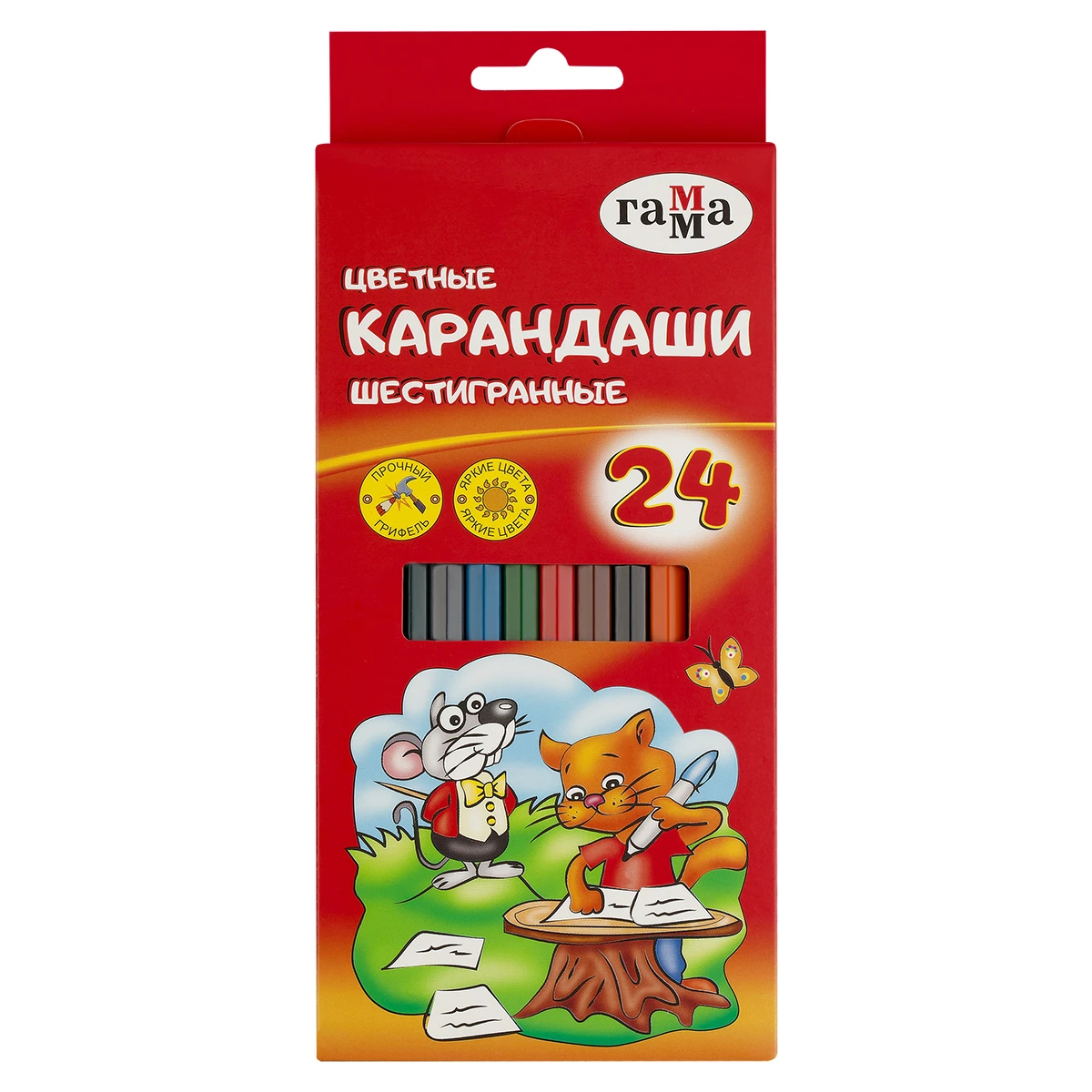 Creioane colorate 24 cul. "Mulitiki" GAMMA