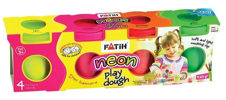Pasta de modelat 4 buc NEON  Fatih 50065