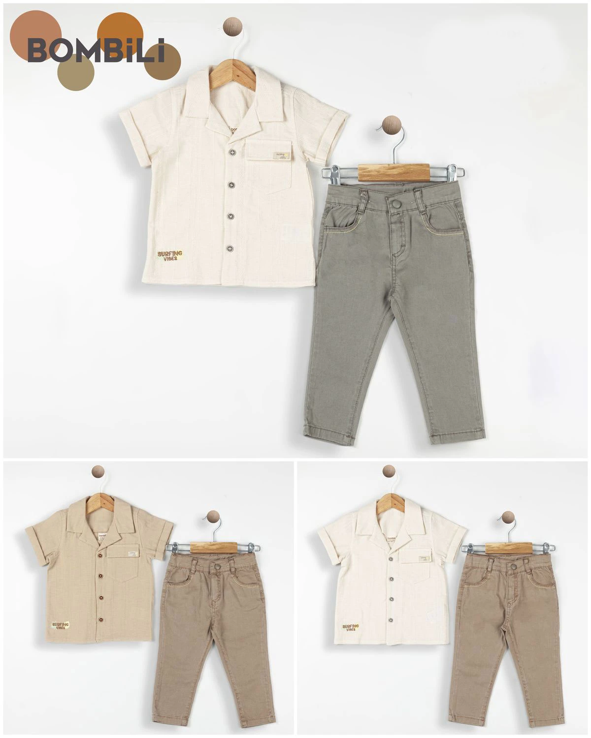 Set băieți 2 piese (cămașă, pantaloni)