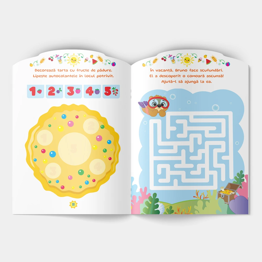 Jocuri de Vară. Cu autocolante: 5+