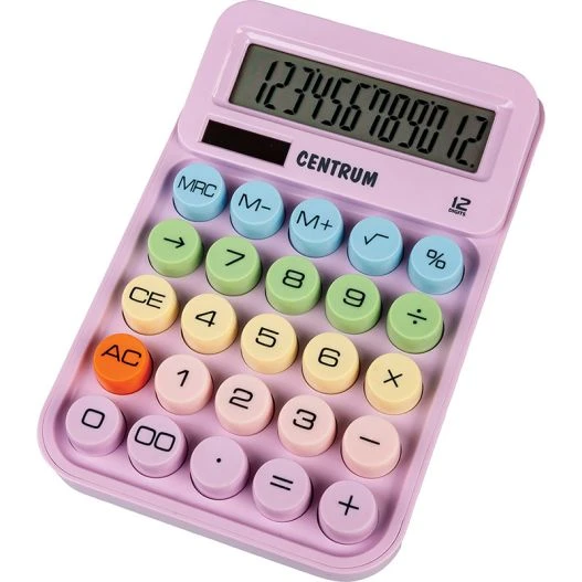 Calculator 12 digiti (en.solara+AAA battery) mov