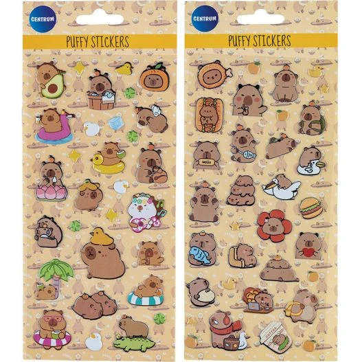 Abtibilduri decorative CAPYBARA Puffy 195x100mm