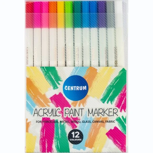Marker acrilice set 12 cul.