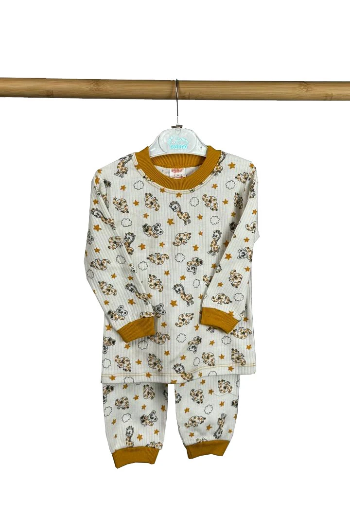 Pijama zoo portocala baieti