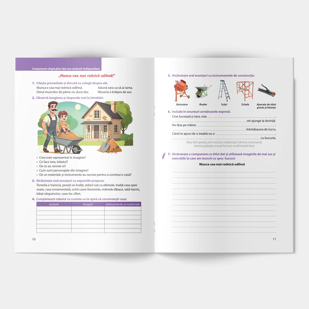 Compuneri creative. Idei si tehnici pentru inspiratie: Clasa a 4-a