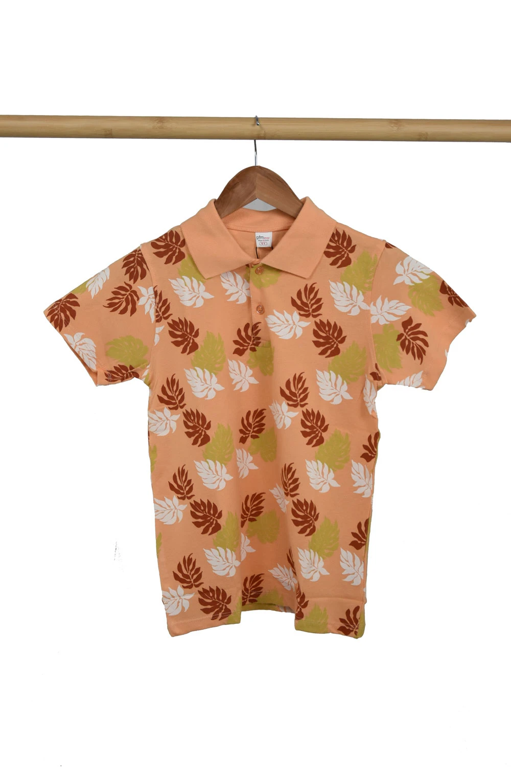 Tricou hawaii portocaliu baieti
