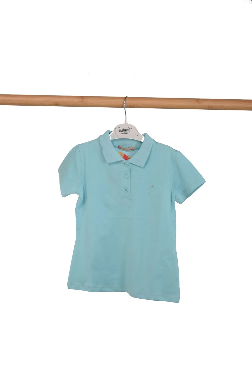 Tricou polo albastru fete