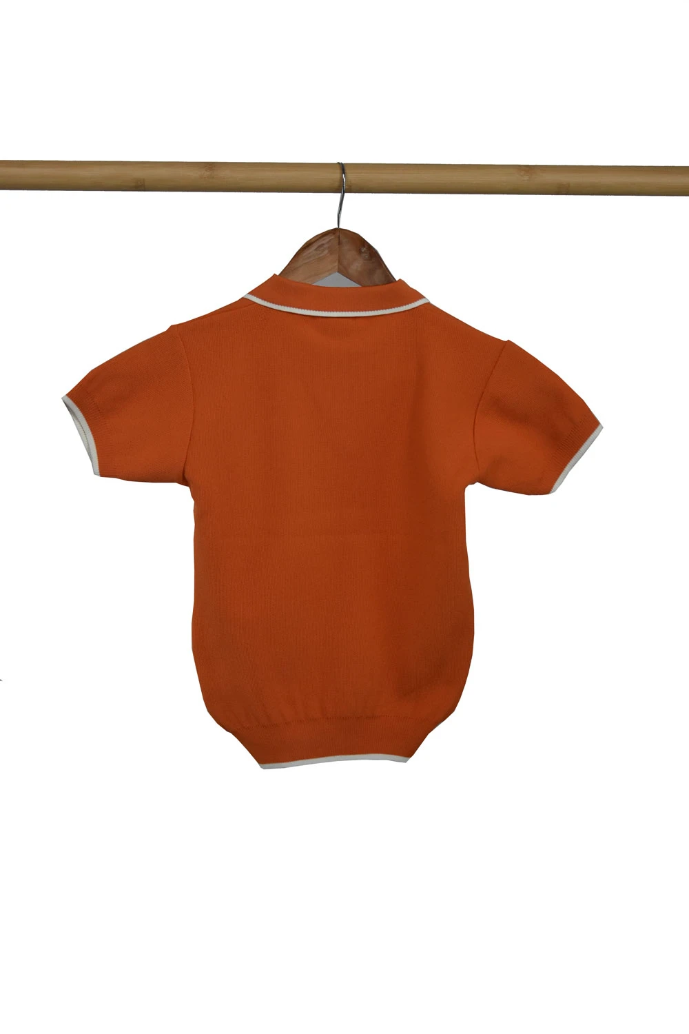 Tricou polo premium portocaliu baieti