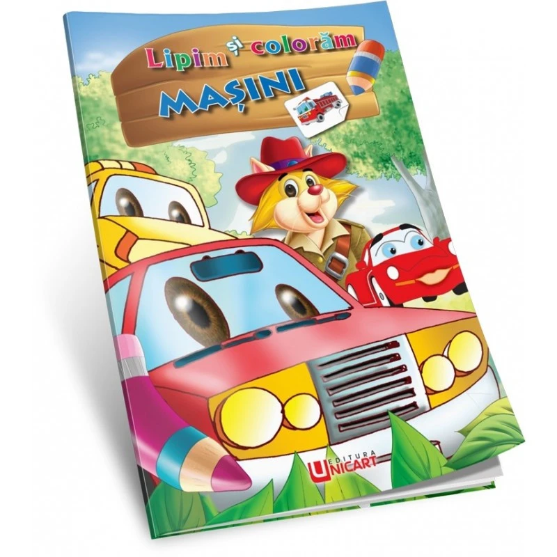Lipim și colorăm - Mașini