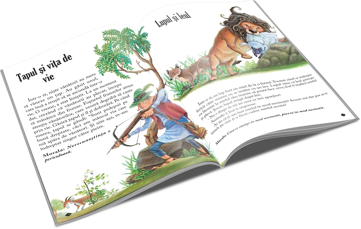 Barza și vulpea. 12 povesti cu talc