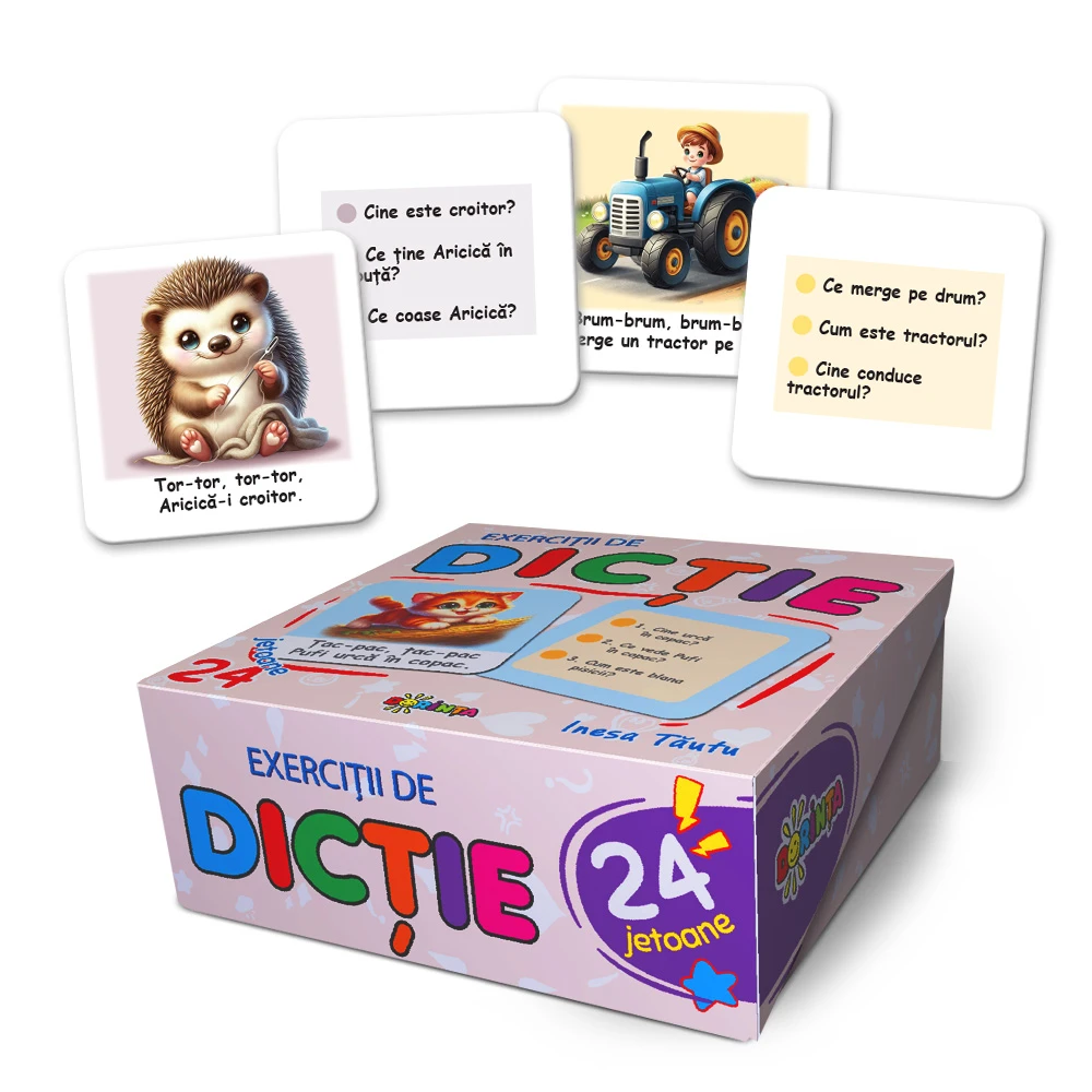 24 jetoane. Exerciții de DICȚIE