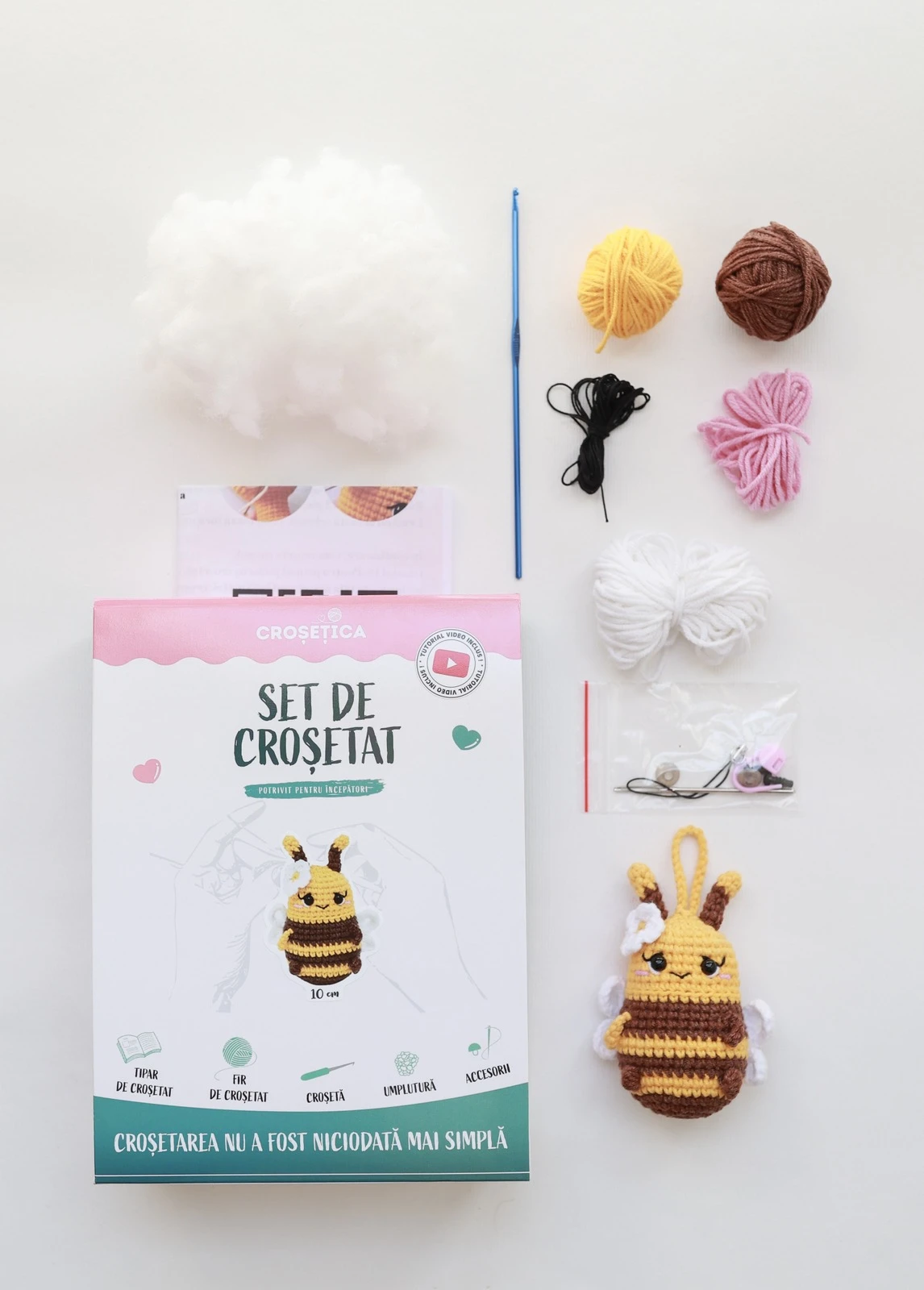 Set de croșetat - Albinuță