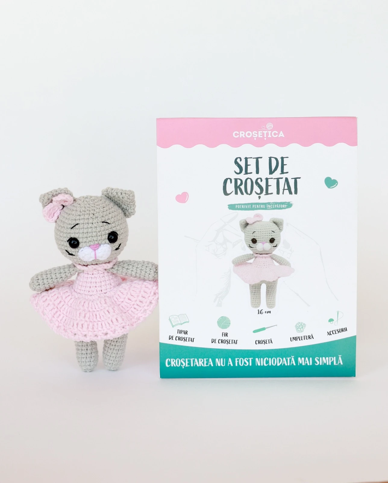 Set de croșetat - Pisicuță