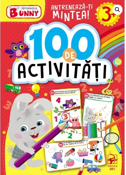Iepurașul Bunny. 100 de activități 3+