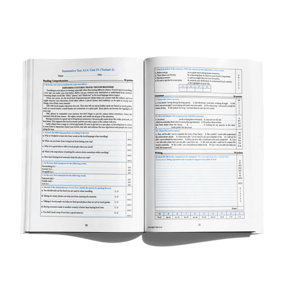 English Tests. Level A2.4 (cl.8)