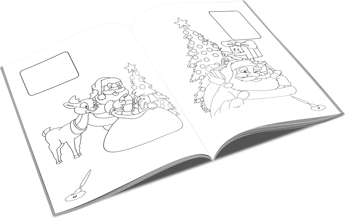 Lipim si coloram - Mos Craciun