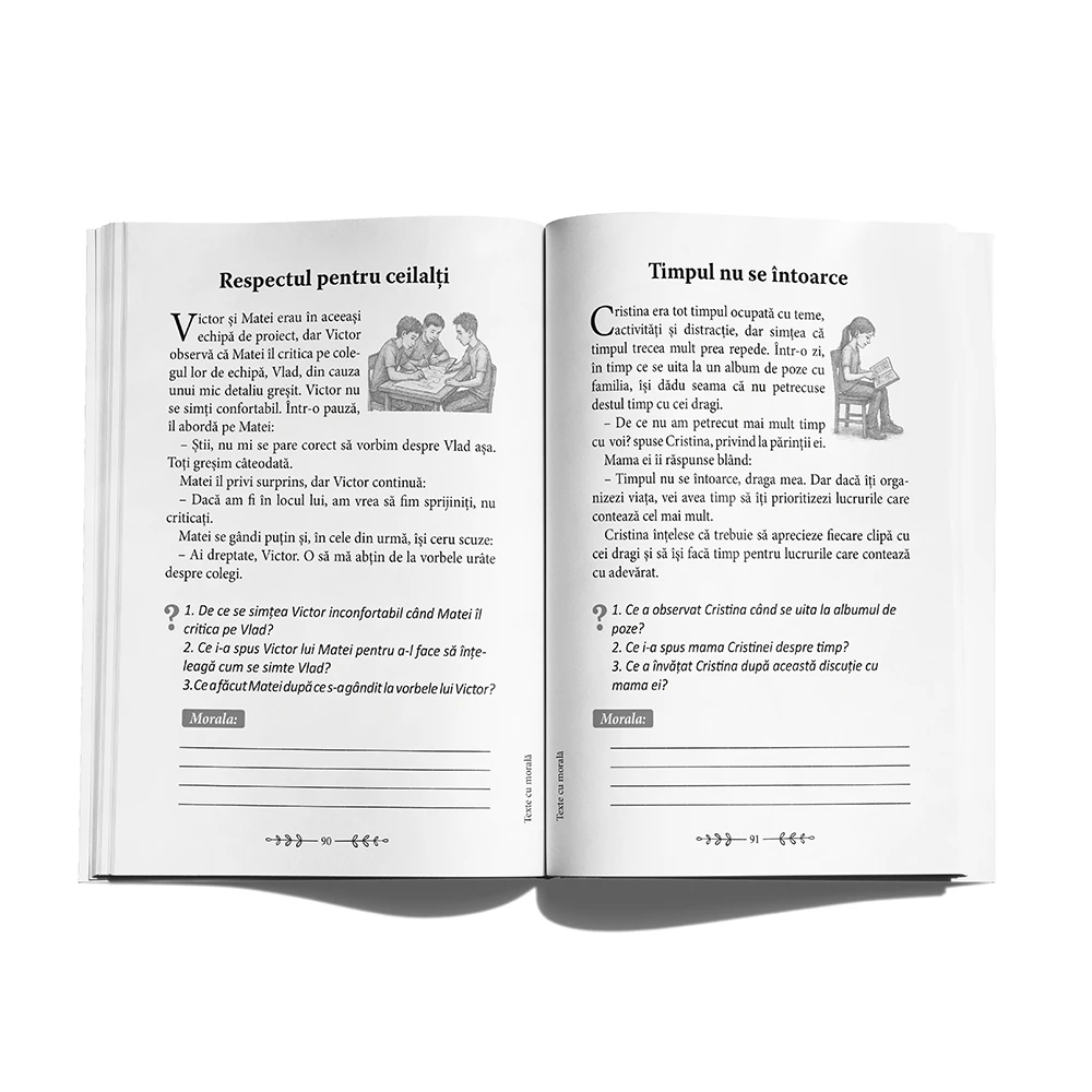 Jurnal de lectura - Texte cu morala