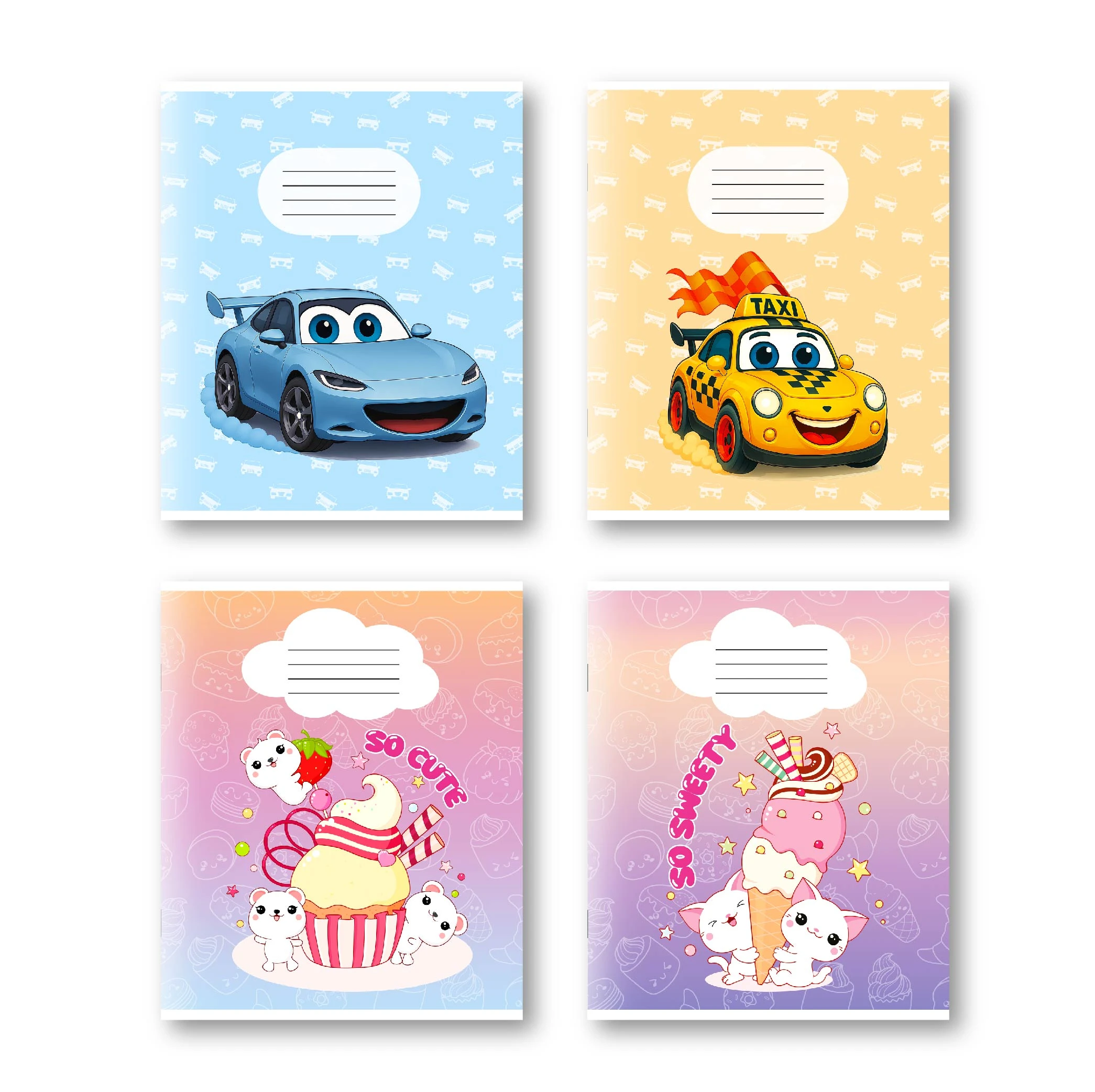 Caiet 12 foi linie mica cartonat (DORINTA )