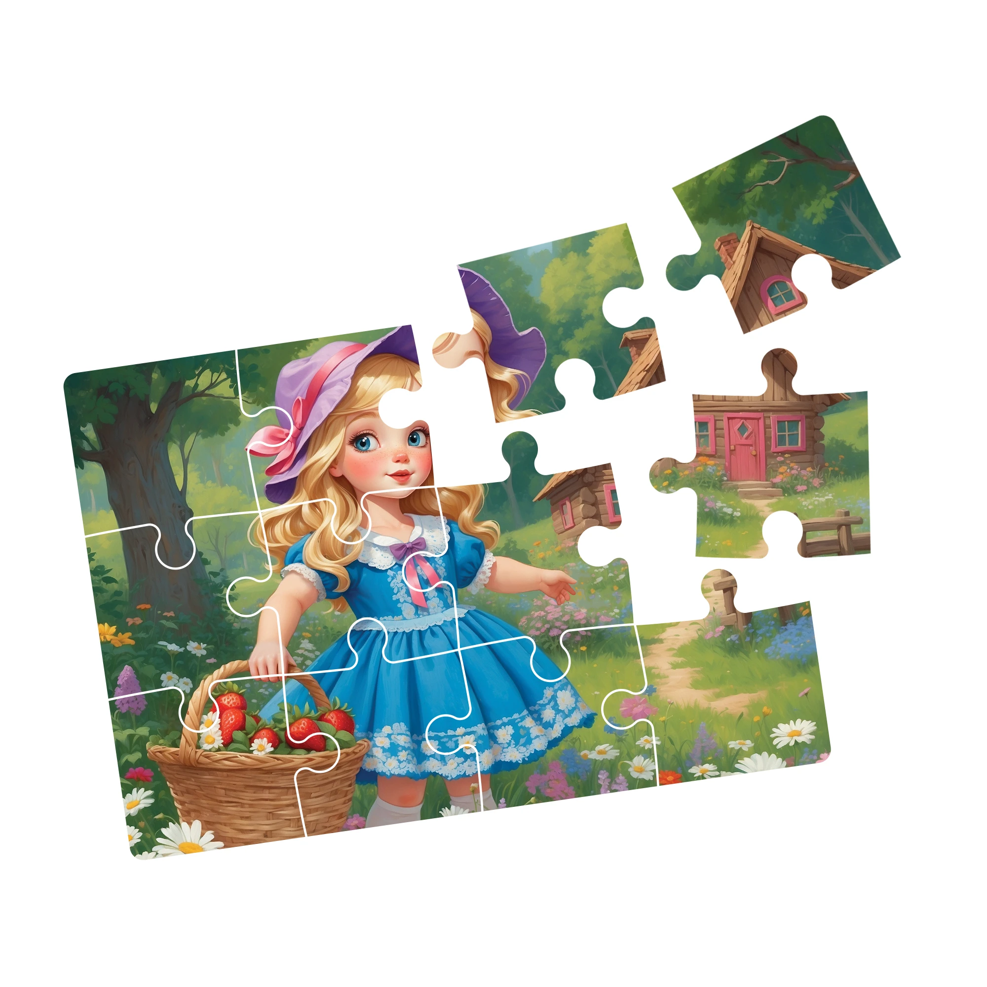 Puzzle 4in1, Bucle aurii si ursii