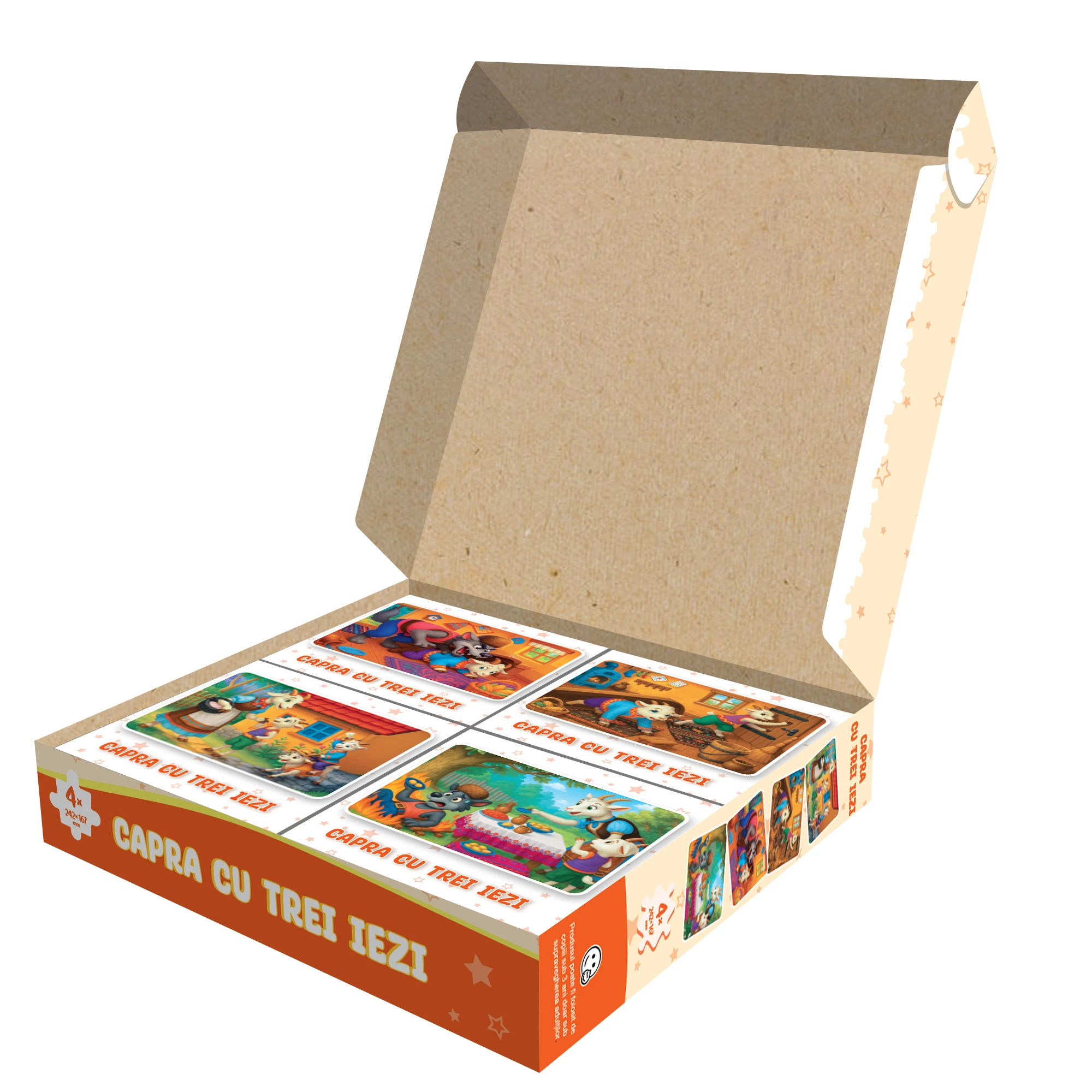 Puzzle 4in1, Capra cu trei iezi