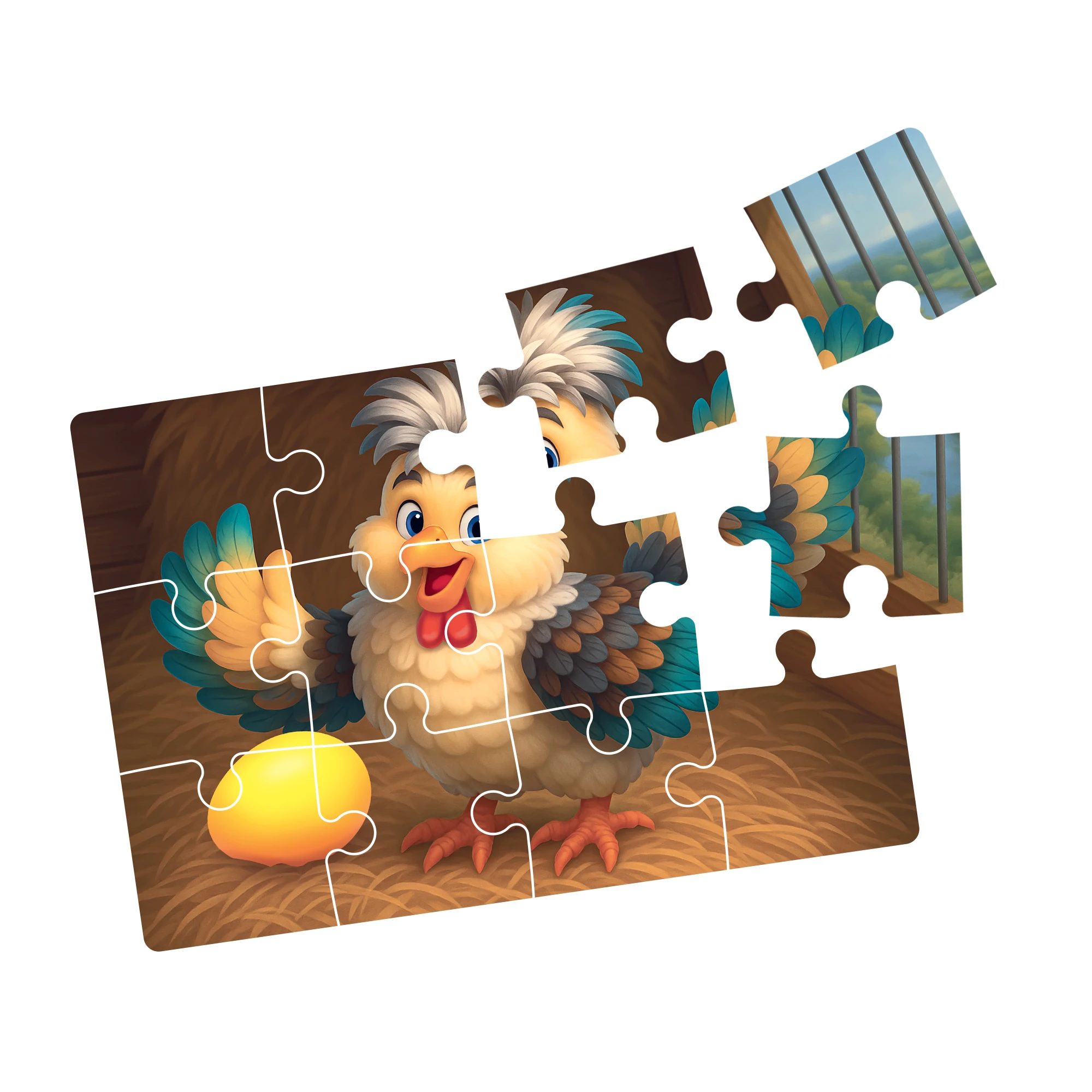 Puzzle 4in1, Gainusa cea motata