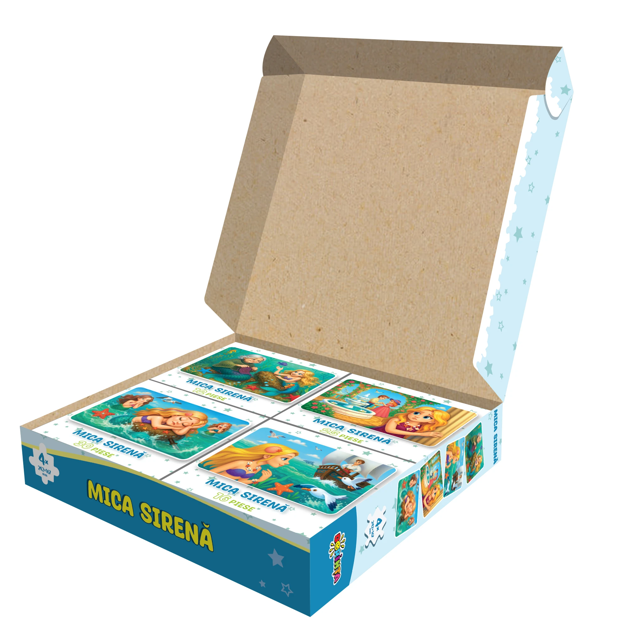 Puzzle 4in1, Mica Sirena
