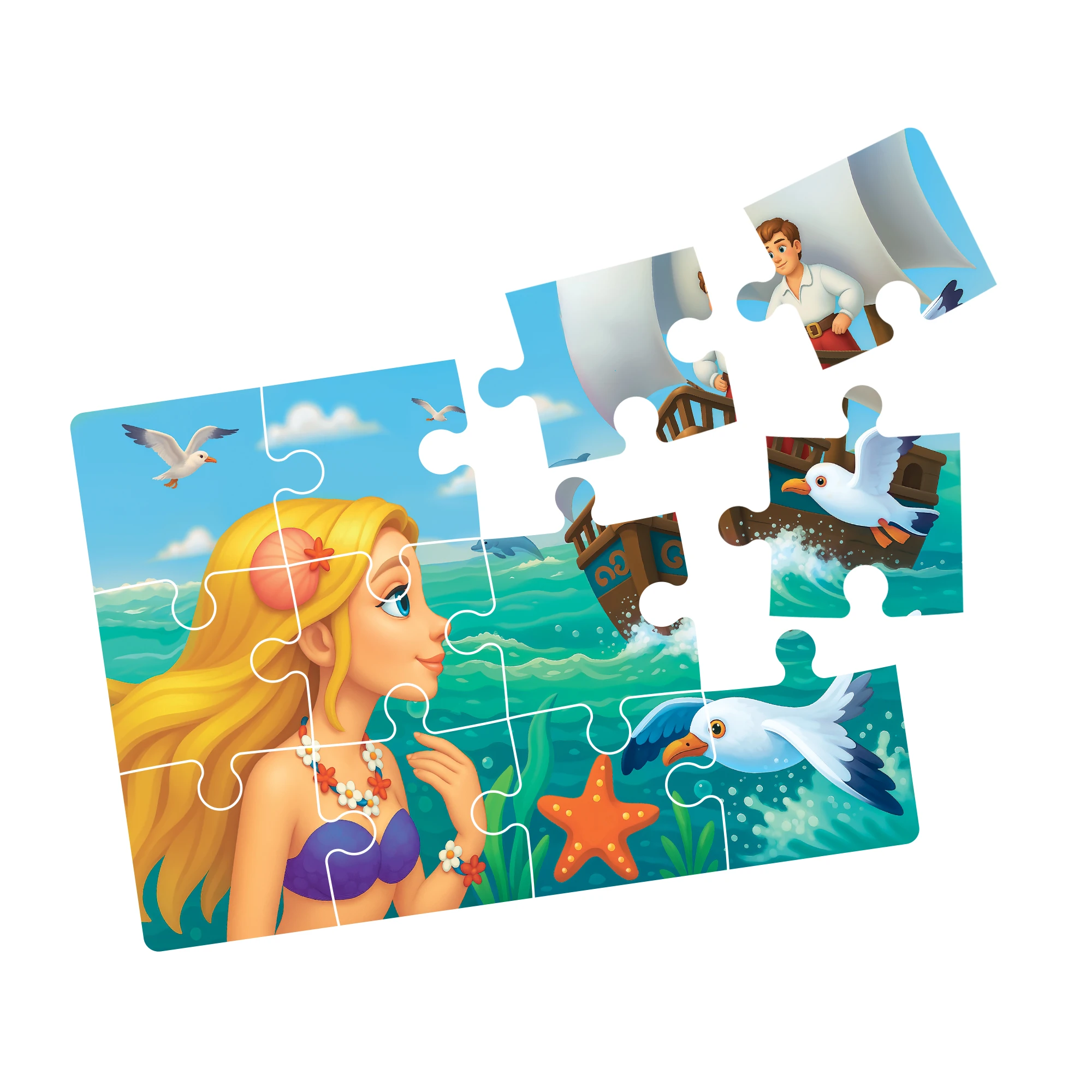 Puzzle 4in1, Mica Sirena